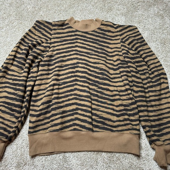 AGOLDE Folded Sleeve Sweatshirt in Serpentine - Picture 3 of 5